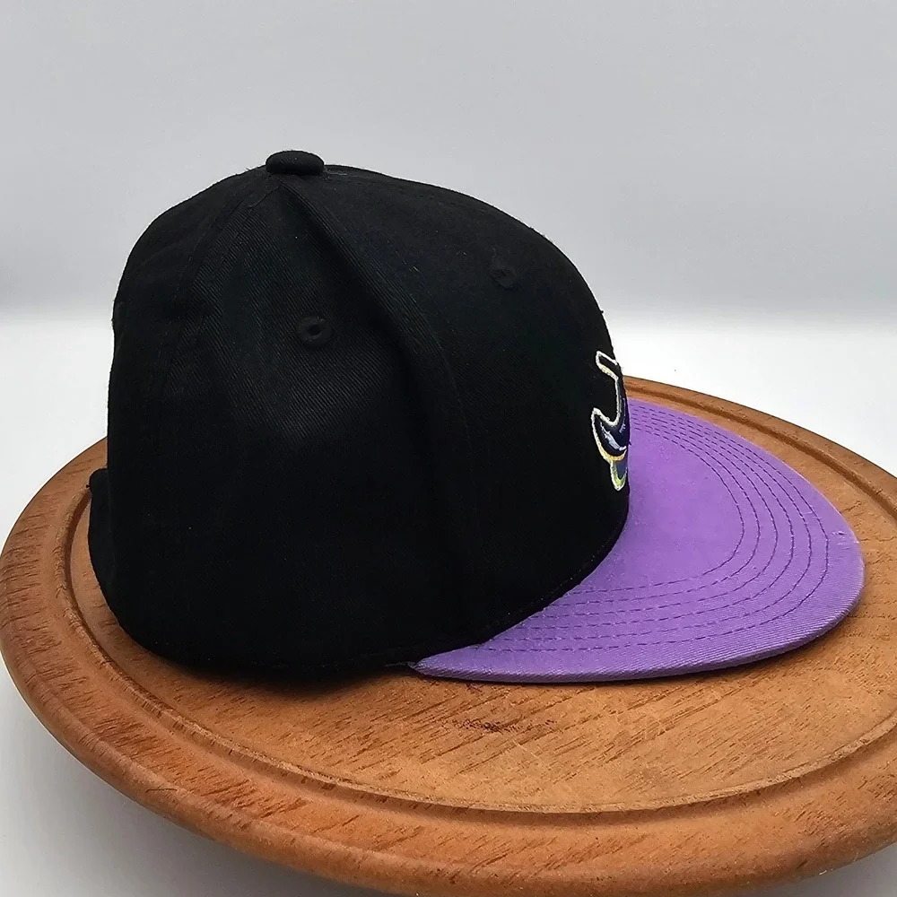 Tampa Bay Rays Rookies Kids Club Snapback Hat Retro Devil‎ Rays Logo Youth Black